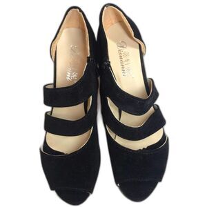 Dixuanni Shoe Black Velvet 5" Heels Wn's  Sz EU 39 US 8.5